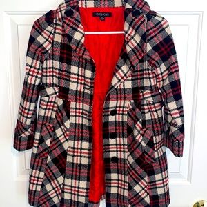 Plaid Pea Coat